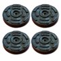 A2ZWORLD Lot de 4 tampons à casque en caoutchouc rond