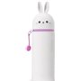 LEGAMI - Lot de 7 stylos gel effaçables + trousse lapin 2 en 1 – avec encre effaçable thermosensible, gamme de couleurs d'encre 