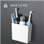 KalaMitica - Boîte magnétique "Uranos", porte-louches et porte-objets pour tableau magnétique - Design moderne, blanc laqué avec