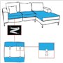 Glield 4pcs/Set Proroger 60cm -200cm Réglable Sangle de Maintient de Draps sous Le Sofa, Lit Drap Fastener BDJ06D