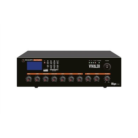 Vivaldi Ulisse 60W table de mixage amplifiée avec lecteur intégré - MA5060BTK