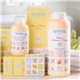 L'AMANDE - Talc Poudre Bebe et Enfant, Amidon de Riz Parfumé Rafraîchissant Émollient contre Rougeurs et Irritations pour Bain B