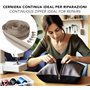 IPEA Fermeture Beige Chaîne Continue de 5 Mètres + 15 Curseurs en Métal – Chaîne Mesure #5 – Made in Italy – Charnières en Nylon