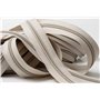 IPEA Fermeture Beige Chaîne Continue de 5 Mètres + 15 Curseurs en Métal – Chaîne Mesure #5 – Made in Italy – Charnières en Nylon