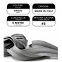 IPEA Fermeture éclair de la marque continue de 5 mètres + 15 curseurs en métal – Chaîne mesure #5 – Made in Italy – Charnières e