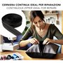 IPEA Fermeture éclair Noire Chaîne Continue de 5 Mètres + 15 Curseurs en Métal – Chaîne Mesure #5 – Made in Italy – Charnières e