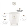 Dr. Vranjes - Bougie décorative Perla – Ginger Lime 200 g - Bougie parfumée - Couleur Perle - Verre fait main, Bougie décorative