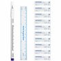 AIESI® Marqueur chirurgical de la peau stylo à pointe fine avec règle HOSPIMARK (Paquet de 10 pièces)