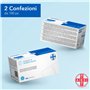 AIESI® Tampons de lingettes désinfectantes à base d'alcool isopropylique 70% dimensions 65x30 mm emballés individuellement (Paqu