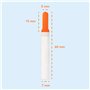 AIESI® Fluorescéine Sodique Bandelettes ophtalmiques stériles pour test de tonus œil HOSPIFLUO STRIPS (Paquet de 300 pièces)