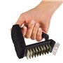 MasterCook Brosse à Barbecue 3 en 1 avec Poils en Acier, grattoir et éponge Abrasive, Nettoyage Barbecue avec poignée Ergonomiqu