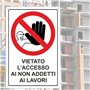 Panneau Signalisation Visité L'accessoire aux personnes non autorisées - Épaisseur en Aluminium Dibond 3 mm pour Utilisation Ext