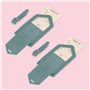 lot de 2 plaques signalétiques pour valise