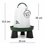 Mangeoire poules 2 kg et abreuvoir poules 3L – en plastique transparent résistant – Pieds amovibles - Zootec