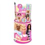PRESTIGE & DELUXE Trolley Sac à dos scolaire avec roues compatible avec Barbie Rose + set d'écriture 7 pièces, multicolore, stan