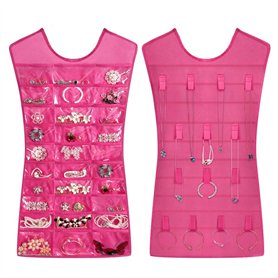 LEOFLA Robe présentoir Portefeuille Robe Porte Bijoux Bracelets Colliers Bijoux Fantaisie Variable