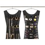 LEOFLA Robe présentoir Portefeuille Robe Porte Bijoux Bracelets Colliers Bijoux Fantaisie Variable, Moyenne