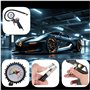 Pistolet de gonflage professionnel avec manomètre de pression pneus de voiture moto camion et vélo 170psi attaque 1/4 pour press