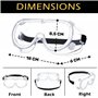 BullTek Lot de 2 lunettes de protection de travail - ventilées et anti-poussière avec verres transparents anti-rayures - Protect