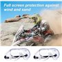 BullTek Lot de 2 lunettes de protection de travail - ventilées et anti-poussière avec verres transparents anti-rayures - Protect