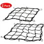 OUTLETISSIMO® Lot de 2 paquets filet araignée 40 cm élastique extensible 80 cm avec 6 crochets pour bagages porte-bagages grille