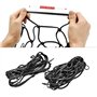 OUTLETISSIMO® Lot de 2 paquets filet araignée 40 cm élastique extensible 80 cm avec 6 crochets pour bagages porte-bagages grille