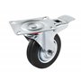 Kippen 1602B1 - Roue industrielle avec plaque tournante et frein de verrouillage. Diamètre 100 mm.