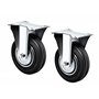 Kippen 1600K1 - Paire de roues industrielles avec base fixe