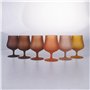Lot de 6 Verres à Liqueur 260 ML givré en Verre, Chocolate