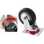 Kippen 1601DX - Roue industrielle avec plaque tournante, diamètre 150 mm.