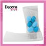 DecoraParty Lot de 100 sachets transparents pour dragées, aliments et sachets en plastique pour aliments en Cellophane avec ferm
