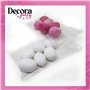 DecoraParty Lot de 100 sachets transparents pour dragées, aliments et sachets en plastique pour aliments en Cellophane avec ferm