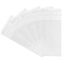 DecoraParty Lot de 100 sachets transparents pour dragées, aliments et sachets en plastique pour aliments en Cellophane avec ferm