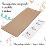 Decoraparty Lot de 6 sachets cadeaux pour bonbons + 6 autocollants Thank You autocollants, sachets marron personnalisables en pa