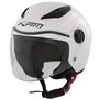 Casque Moto Scooter Enfant Unisexe Jet Sécurité Approuvé ECE 22 06 Blanc M