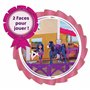 WINNER'S STABLE, Coffret Ecurie, 33 Pièces, Contient Ecurie, Cheval Articulé, Poupée et Accessoires, Jouet pour Enfants Dès 3 An