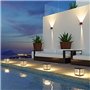 Beneito Faure Corten Lampe solaire LED avec panneau solaire portable en aluminium pour extérieur IP65