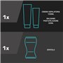 Men Kit d'épilation intime pour peaux sensibles