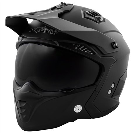 Casque Moto Jet Cafe Racer Homologué ECE 22-06 Scooter Custom Noir Mat M