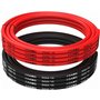 YUNIQUE GREEN-CLEAN-POWER - Câble en Silicone 10 AWG 5m Flexible | Conductivité Supérieure avec Fil de Cuivre Étamé | Résistant