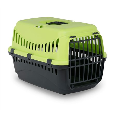 MP BERGAMO Panier Transport Gipsy 50 Porte Plastique pour Chat Vert Citron 7 kg