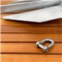 GATE14® Manille en Acier Inoxydable avec Tige à vis cachée, Forme D, Ø 6 mm - 2 pcs.