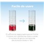 WK - Kit test d'analyse de l'eau, compteur de dureté et présence calcaire, flacon de titrant de 10 ml avec tube à essai, utilisa