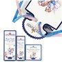 Linea Bimbi - Trousse de Soin Bebe Naissance Shampoing sans Sulfate et Gel Douche Huile Amande Douce 250ml + Talc Poudre