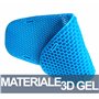 Auto Accessori Lupex Coussin de siège en Gel pour Moto et sooter en 3D, Housse de Selle réglable, antidérapant, Respirant et Fle