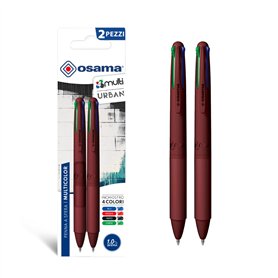 OSAMA 4 Multi Urban – Set de stylos colorés 4 couleurs