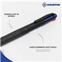 OSAMA 4 Multi Urban – Set de stylos colorés 4 couleurs, 2 pièces – Stylo à bille multicolore 1,0 mm avec encre noire, bleue, rou