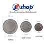 JPshop - Kit 4 adaptable pour cuisinière à gaz compatible avec Smeg complet avec 4 plaques de feu et 1 triple couronne
