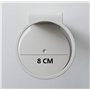 IPEA Support Mural en Fer monté pour Gel désinfectant Savon Distributeur Bouteilles - Blanc - Hauteur 90 mm
