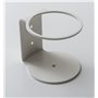 IPEA Support Mural en Fer monté pour Gel désinfectant Savon Distributeur Bouteilles - Blanc - Hauteur 90 mm